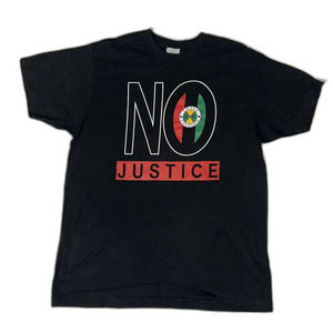 Cross Colours Vintage T-Shirt No Justice No Peace Unisex Size Large